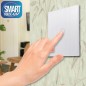 Telecomanda pentru intrerupator smart Touch Smart Home, 86 x 86 x 7 mm, sticla securizata, alb