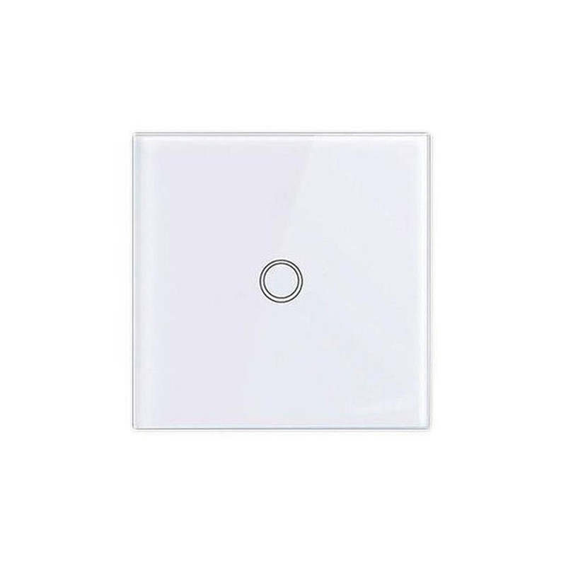 Telecomanda pentru intrerupator smart Touch Smart Home, 86 x 86 x 7 mm, sticla securizata, alb