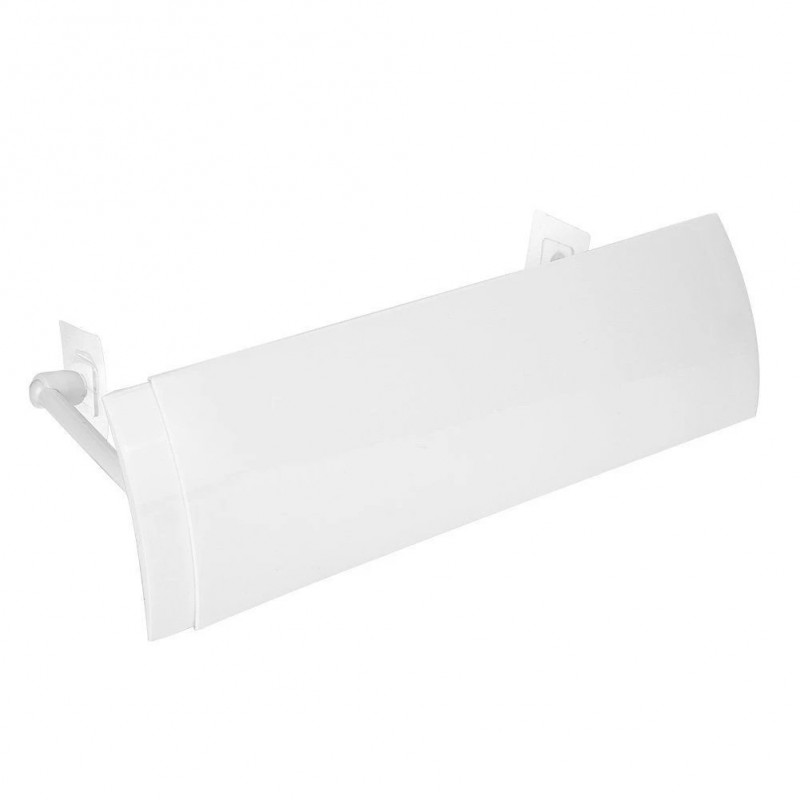 Deflector de aer conditionat, reglabil 58-104 cm, accesorii montare, alb