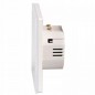 Intrerupator Smart, control touch, IP45, sticla securizata, buton tactil iluminat, alb