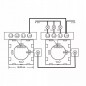 Intrerupator Smart, control touch, IP45, sticla securizata, buton tactil iluminat, alb