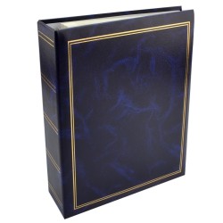 Album foto Classic 23x28 cm, 50 pagini albe autoadezive, tip caiet mecanic, albastru, RESIGILAT