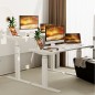 Cadru de birou electric dublu motorizat, inaltime reglabila 64-129 cm, memorare 4 pozitii, lungime 102 - 145 cm Cadru de birou electric dublu motorizat, inaltime reglabila 64-129 cm, memorare 4 pozitii, lungime 102 - 145 cm