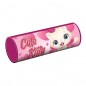 Penar tubular cu fermoar, model cu sclipici Cute Kitty, 21.5x7.3x7.3 cm, roz Penar tubular cu fermoar, model cu sclipici Cute Kitty, 21.5x7.3x7.3 cm, roz