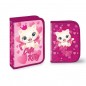 Penar scolar echipat, Cute Kitty, 2 extensii, 1 fermoar, 32 elemente, roz