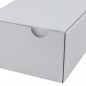 Cutie autoformare 100x100x100 mm, carton alb mat microondula E 400 G, FEFCO 0427 Cutie autoformare 100x100x100 mm, carton alb mat microondula E 400 G, FEFCO 0427