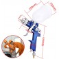 Pistol de vopsit cu aer comprimat, capacitate 600 ml, presiune reglabila, duza 1.4, recipient vopsea 10x15 cm, RESIGILAT
