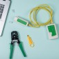 Set instrumente de retea LAN, tester cabluri, mufe, cleste, instrument sertizare, husa