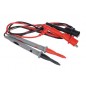 Cabluri tester cu conectori, universale, CAT II, 20A, 107x90cm, 90g, negru/rosu Cabluri tester cu conectori, universale, CAT II, 20A, 107x90cm, 90g, negru/rosu