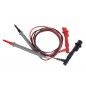 Cabluri tester cu conectori, universale, CAT II, 20A, 107x90cm, 90g, negru/rosu Cabluri tester cu conectori, universale, CAT II, 20A, 107x90cm, 90g, negru/rosu