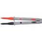 Cabluri tester cu conectori, universale, CAT II, 20A, 107x90cm, 90g, negru/rosu Cabluri tester cu conectori, universale, CAT II, 20A, 107x90cm, 90g, negru/rosu