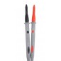 Cabluri tester cu conectori, universale, CAT II, 20A, 107x90cm, 90g, negru/rosu Cabluri tester cu conectori, universale, CAT II, 20A, 107x90cm, 90g, negru/rosu