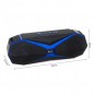Boxa portabila multifunctionala, MP3, slot card, intrare USB, radio FM, 1200mAh, negru/albastru