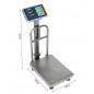 Cantar electronic industrial cu platforma, 150 kg, afisaj digital LCD