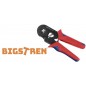 Set cleste sertizare hexagonal, 500 mansoane incluse, 18x7-16x4cm, otel, rosu/negru