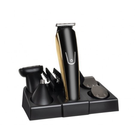 Aparat multifunctional pentru tuns, 5 accesorii incluse, perie curatare, functie incarcare rapida, negru