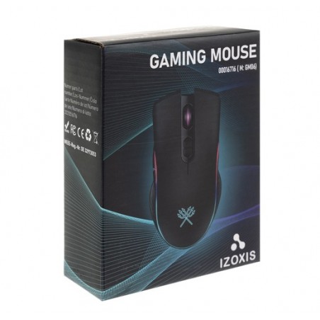 Mouse gaming, 7 butoane, forma ergonomica, iluminare LED, 13x7x4cm, negru