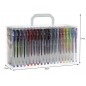Set XXL 140 pixuri cu gel, 4 culori metalice, sclipici, multicolore, fluorescente, cutie transport inclusa Set XXL 140 pixuri cu gel, 4 culori metalice, sclipici, multicolore, fluorescente, cutie transport inclusa