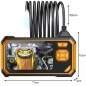 Camera endoscop inspectie auto, afisaj LCD, full HD, 6 LED-uri, waterproof, IP67, 1700mAh, 17x10x3cm