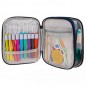 Set accesorii crosetat, 86 bucati, husa depozitare, multicolor Set accesorii crosetat, 86 bucati, husa depozitare, multicolor
