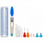 Set accesorii crosetat, 86 bucati, husa depozitare, multicolor Set accesorii crosetat, 86 bucati, husa depozitare, multicolor