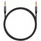 Cablu AUX tata, jack 3,5mm, stereo, varfuri placate cu aur, lungime cablu 175 cm Cablu AUX tata, jack 3,5mm, stereo, varfuri placate cu aur, lungime cablu 175 cm