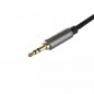 Cablu AUX tata, jack 3,5mm, stereo, varfuri placate cu aur, lungime cablu 175 cm Cablu AUX tata, jack 3,5mm, stereo, varfuri placate cu aur, lungime cablu 175 cm