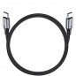 Cablu USB Type C, mufa 90 grade, tensiune 5A/20V, 100W, aluminiu si PC