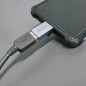 Adaptor USB 3.0 - USB type C, tehnologie OTG, 5Gb/s, 0,5A, metal/PVC, 3x0,7x1,5 cm
