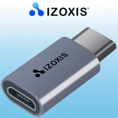 Adaptor USB Type C - USB B 2.0, conector Micro USB, tehnologie OTG, 480mb/s, 2,1A, metal/PVC, 2,3x0,6x1,1 cm