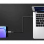 Adaptor USB Type C - USB B 2.0, conector Micro USB, tehnologie OTG, 480mb/s, 2,1A, metal/PVC, 2,3x0,6x1,1 cm
