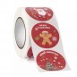 Set 500 stickere Craciun, 8 modele autoadezive, diametru 3,8 cm Set 500 stickere Craciun, 8 modele autoadezive, diametru 3,8 cm