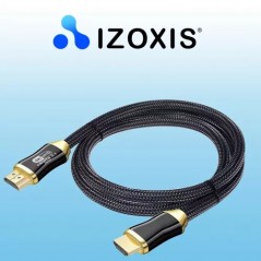 Cablu HDMI 2.1, rezistenta coroziune, 8K/60Hz, 4K/120Hz, 254g, negru/auriu