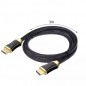 Cablu HDMI 2.1, rezistenta coroziune, 8K/60Hz, 4K/120Hz, 254g, negru/auriu Cablu HDMI 2.1, rezistenta coroziune, 8K/60Hz, 4K/120Hz, 254g, negru/auriu