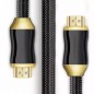Cablu HDMI 2.1, rezistenta coroziune, 8K/60Hz, 4K/120Hz, 254g, negru/auriu Cablu HDMI 2.1, rezistenta coroziune, 8K/60Hz, 4K/120Hz, 254g, negru/auriu
