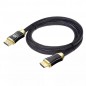 Cablu HDMI 2.1, rezistenta coroziune, 8K/60Hz, 4K/120Hz, 254g, negru/auriu