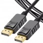 Cablu displayport audio/video tata, rezolutie 4K, cablu cupru, negru Cablu displayport audio/video tata, rezolutie 4K, cablu cupru, negru
