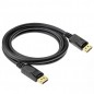Cablu displayport audio/video tata, rezolutie 4K, cablu cupru, negru Cablu displayport audio/video tata, rezolutie 4K, cablu cupru, negru