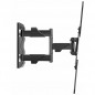 Suport TV perete, unghi reglabil, diagonala tv: 32-58 inch, greutate maxima admisa: 27 kg, accesorii montare, metal, negru