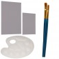 Set pictura si desen, 130 piese, sertar, valiza organizare, maner transport, 23,5x38x8 cm, lemn, maro Set pictura si desen, 130 piese, sertar, valiza organizare, maner transport, 23,5x38x8 cm, lemn, maro