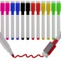 Set 12 markere cu stergere uscata, 6 culori, burete stergere si magnet, universale