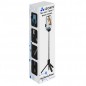 Selfie stick/trepied 2 in 1, telecomanda, Bluetooth, multifunctional, plastic/aluminiu, negru Selfie stick/trepied 2 in 1, telecomanda, Bluetooth, multifunctional, plastic/aluminiu, negru