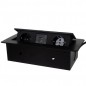 Priza incorporabila, intrare USB, impamantare schuko, universala, 2P/Z, 3300W, negru