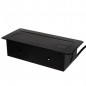 Priza incorporabila, intrare USB, impamantare schuko, universala, 2P/Z, 3300W, negru