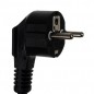 Priza incorporabila, intrare USB, impamantare schuko, universala, 2P/Z, 3300W, negru