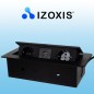 Priza incorporabila, intrare USB, impamantare schuko, universala, 2P/Z, 3300W, negru
