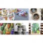 Set markere acrilice, 12 bucati, uscare rapida, universale, 12 culori, aplicare pe toate suprafetele