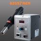 Statie de lipit cu aer cald, reglare temperatura si debit aer, mod standby, 3 duze incluse, afisaj LCD, 700W Statie de lipit cu aer cald, reglare temperatura si debit aer, mod standby, 3 duze incluse, afisaj LCD, 700W