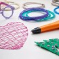 Set filamente multicolor, pentru creion imprimare 3D, 20 filamente PLA, lungime 3 m