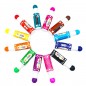 Set 12 carioci Dot Markers, lavabile, uscare rapida, 40 ml, culori diverse